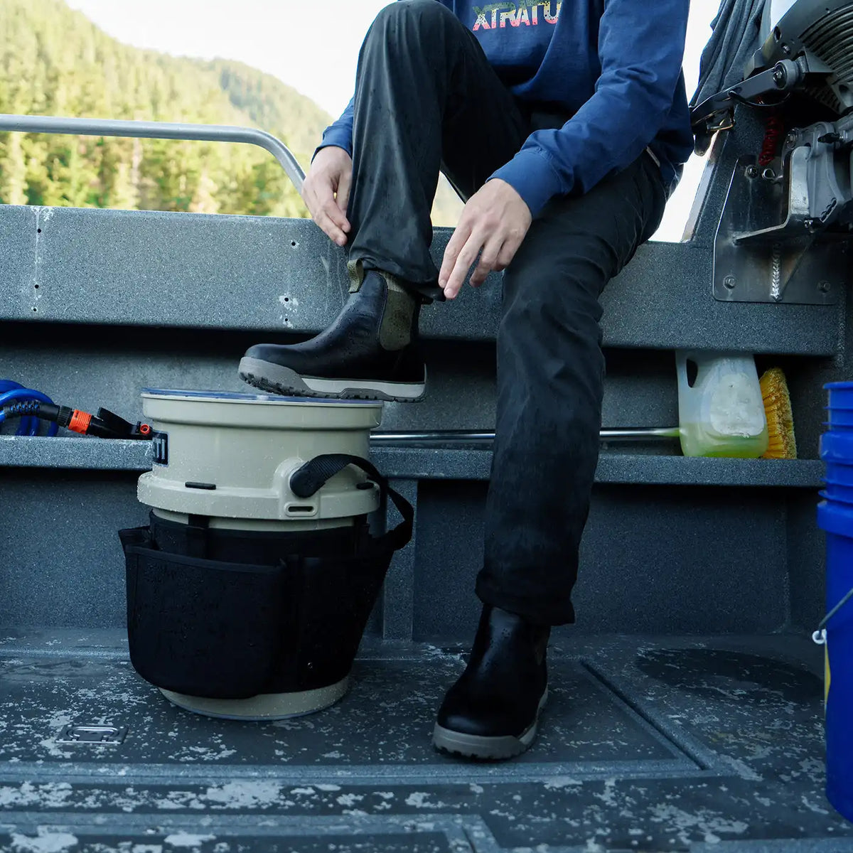Men's Waterproof Leather Ankle Deck Boot