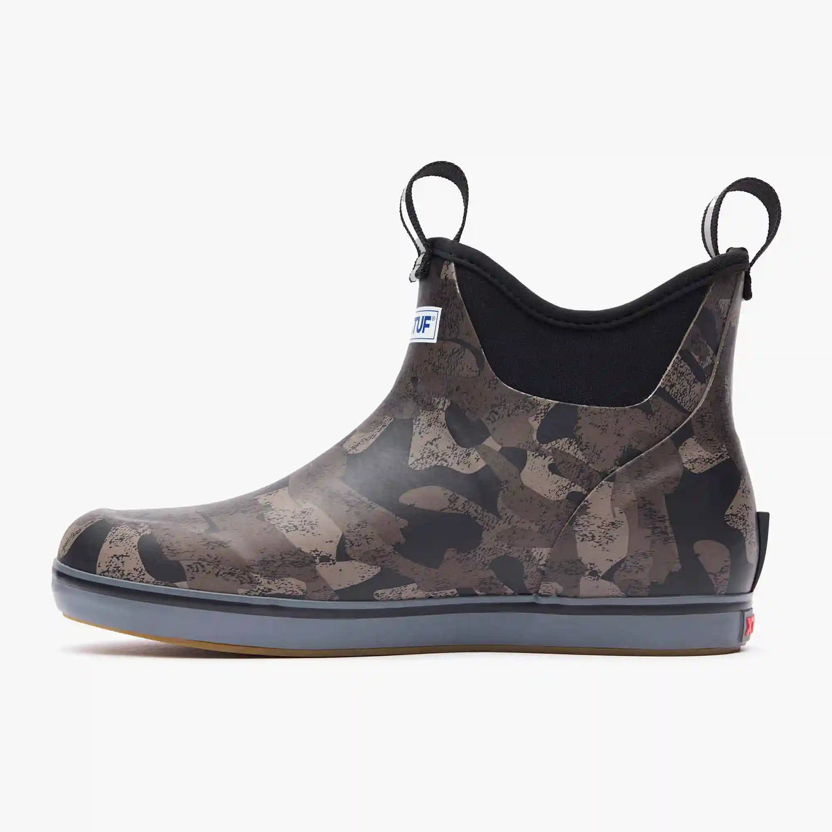 Women's Black Camo Ankle Deck Boot