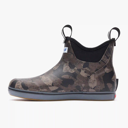 Women's Black Camo Ankle Deck Boot