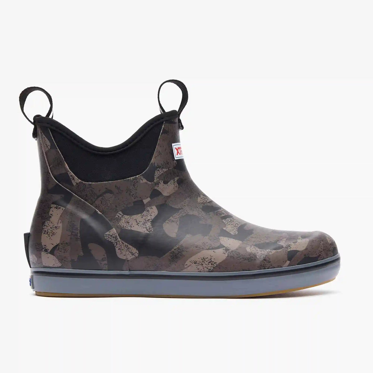 Women's Black Camo Ankle Deck Boot
