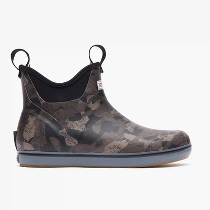 Women's Black Camo Ankle Deck Boot