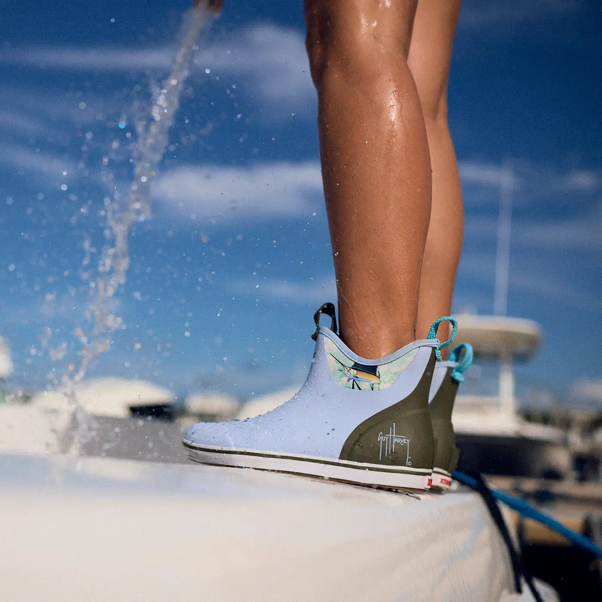 Women's Ankle Deck Boot Guy Harvey