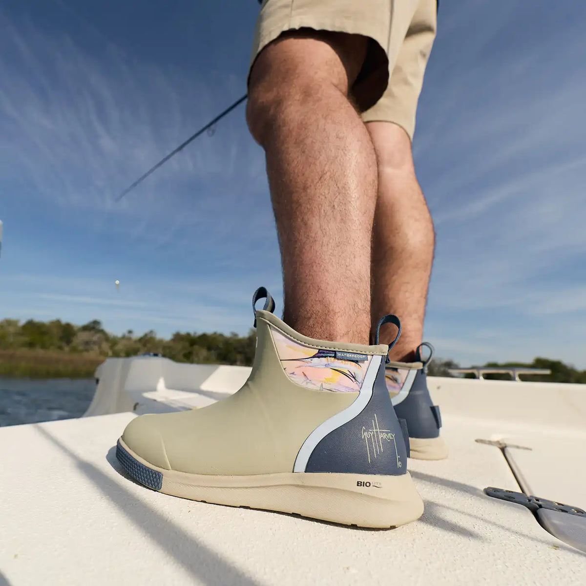 Men's Ankle Deck Boot Sport Guy Harvey