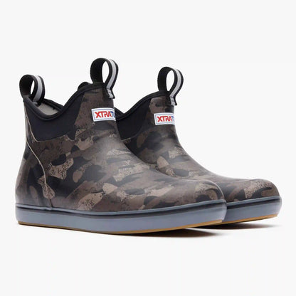 Women's Black Camo Ankle Deck Boot
