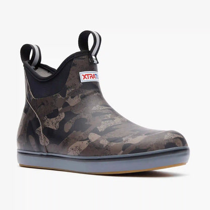 Women's Black Camo Ankle Deck Boot