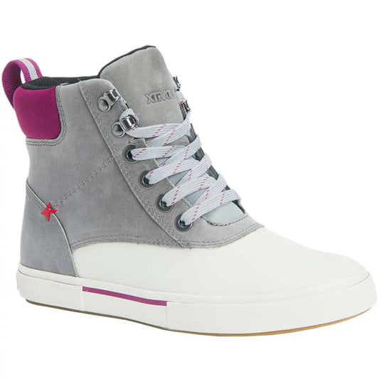 Women's Leather Lace Ankle Deck Boot