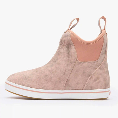 Women's Leather Ankle Deck Boot