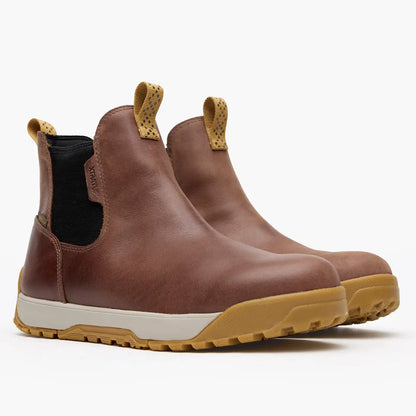 Men's Waterproof Leather Ankle Deck Boot