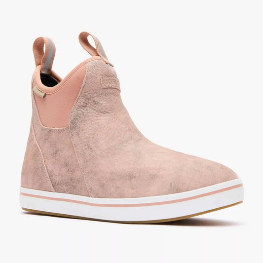 Women's Leather Ankle Deck Boot