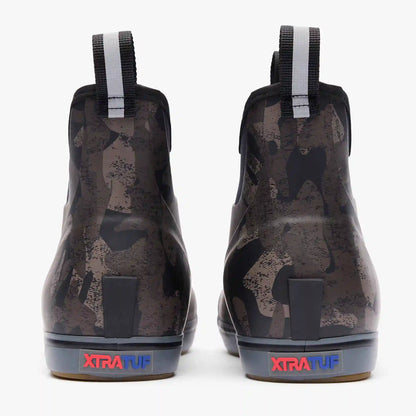 Women's Black Camo Ankle Deck Boot